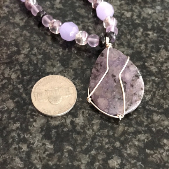 Amethyst pendant necklace - Picture 7 of 7